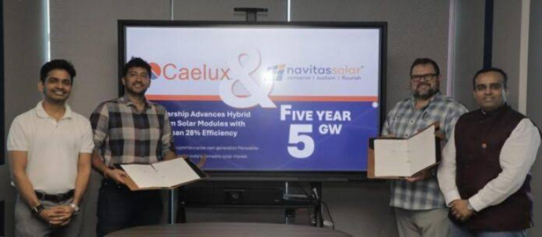 Navitas Solar and Caelux Partner to Manufacture 5 GW of Next-Generation Perovskite-TOPCon Solar Modules in India 